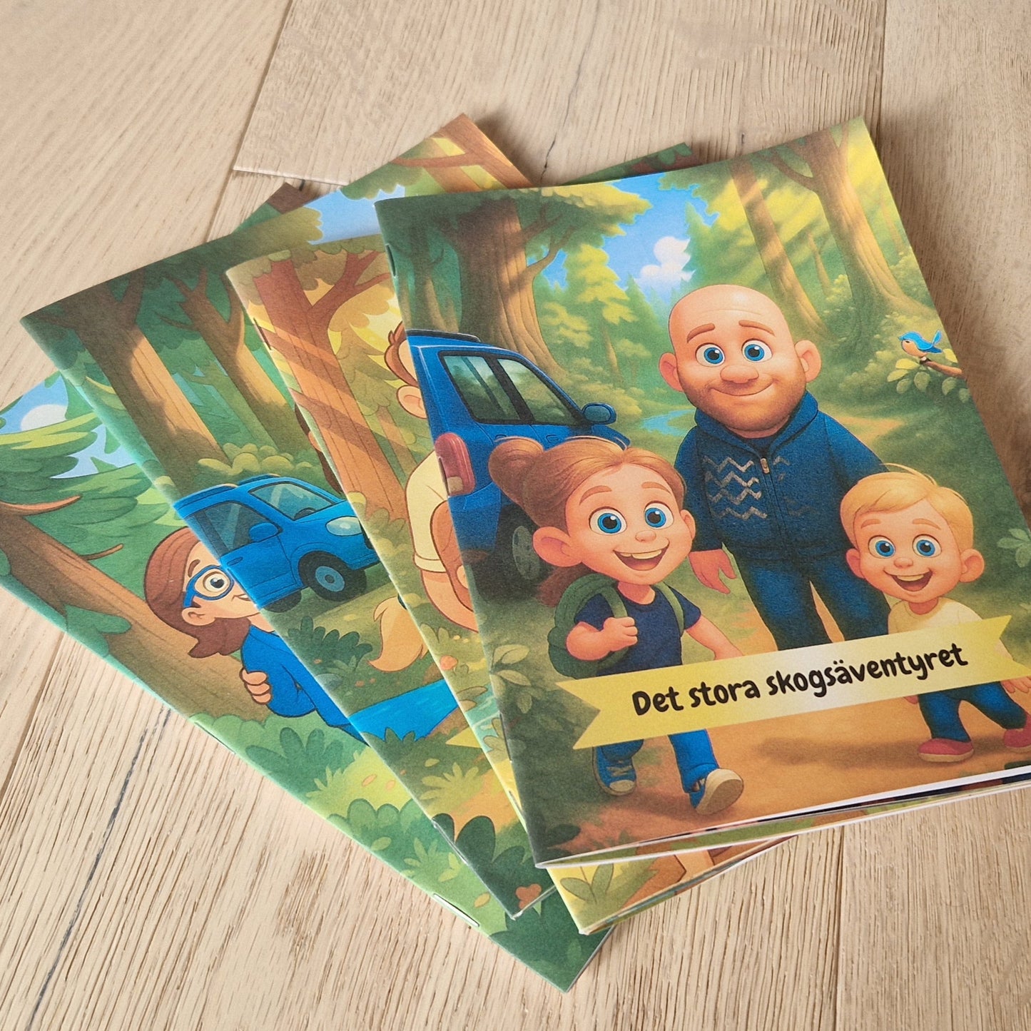 Din bild blir till en unik bok - ni är sagofigurerna