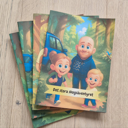 Din bild blir till en unik bok - ni är sagofigurerna