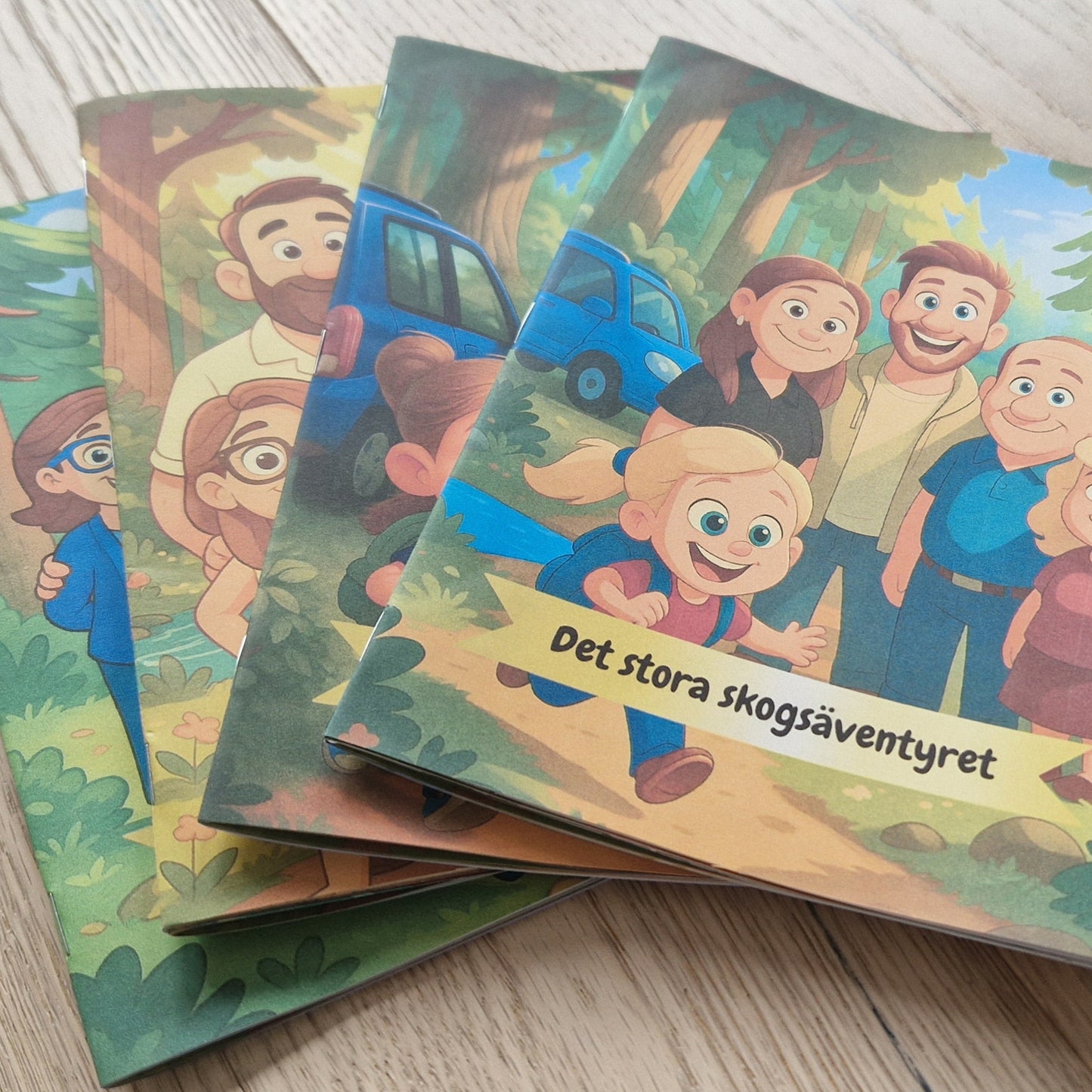 Din bild blir till en unik bok - ni är sagofigurerna